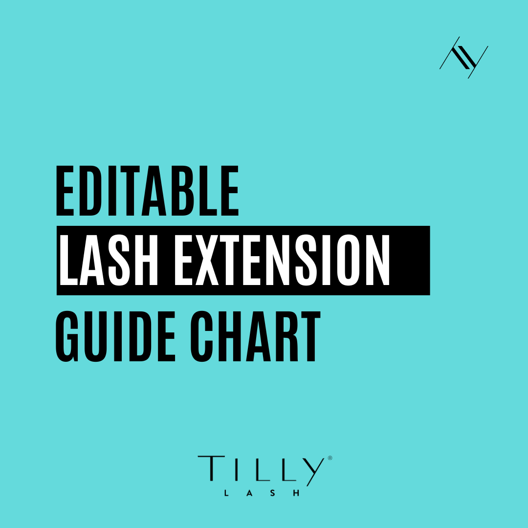 Editable Lash Chart Guide – Tilly Lash